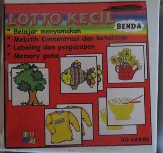 Jual Kartu Lotto Kecil Kata Benda